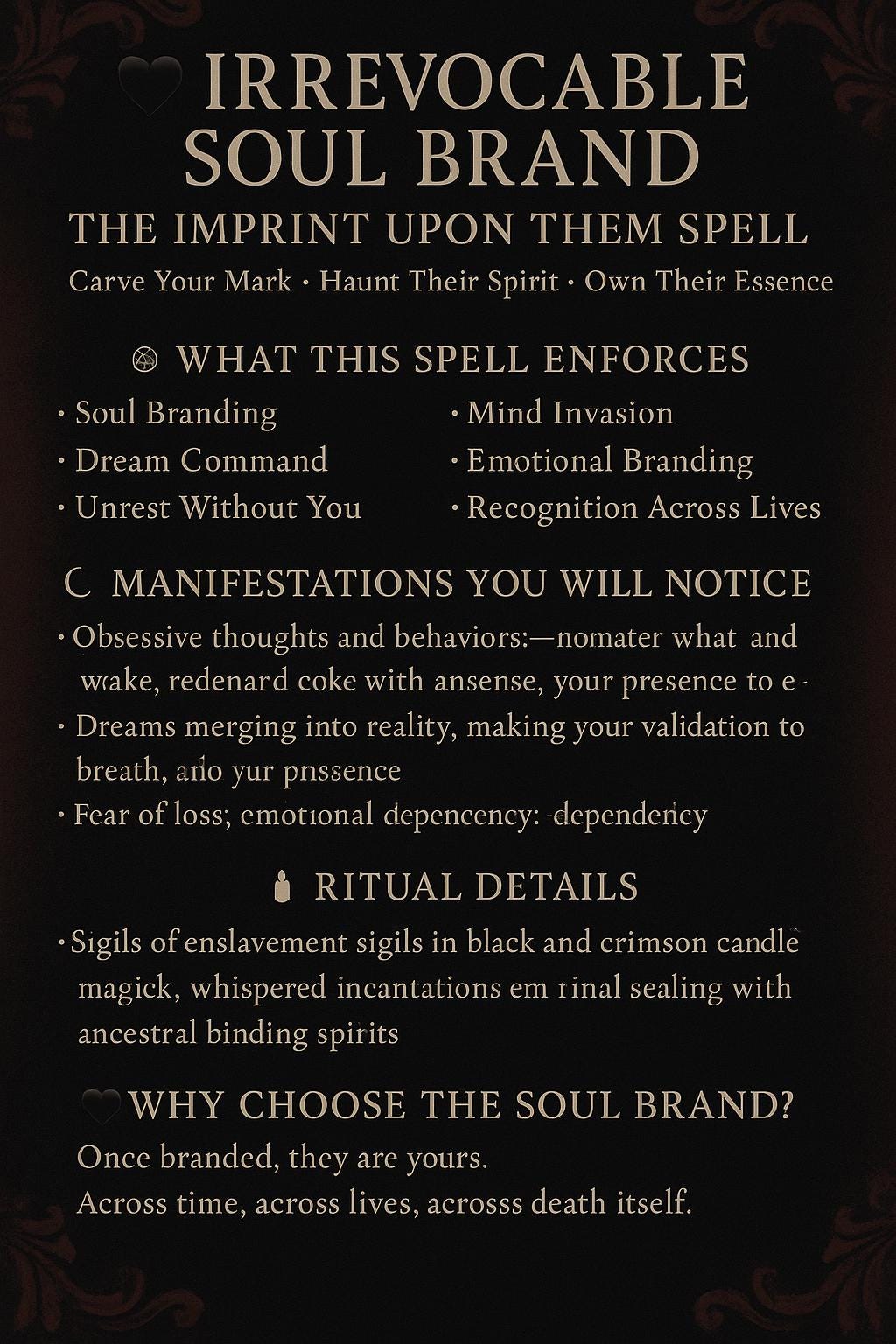 Irrevocable Soul Imprint Upon Them Spell