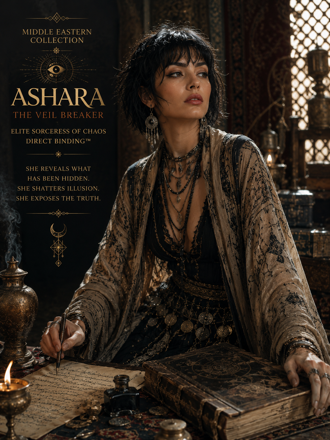 Ashara – The Veil Breaker- ELITE SORCERESS OF CHAOS DIRECT BINDING™ Middle Eastern Collection