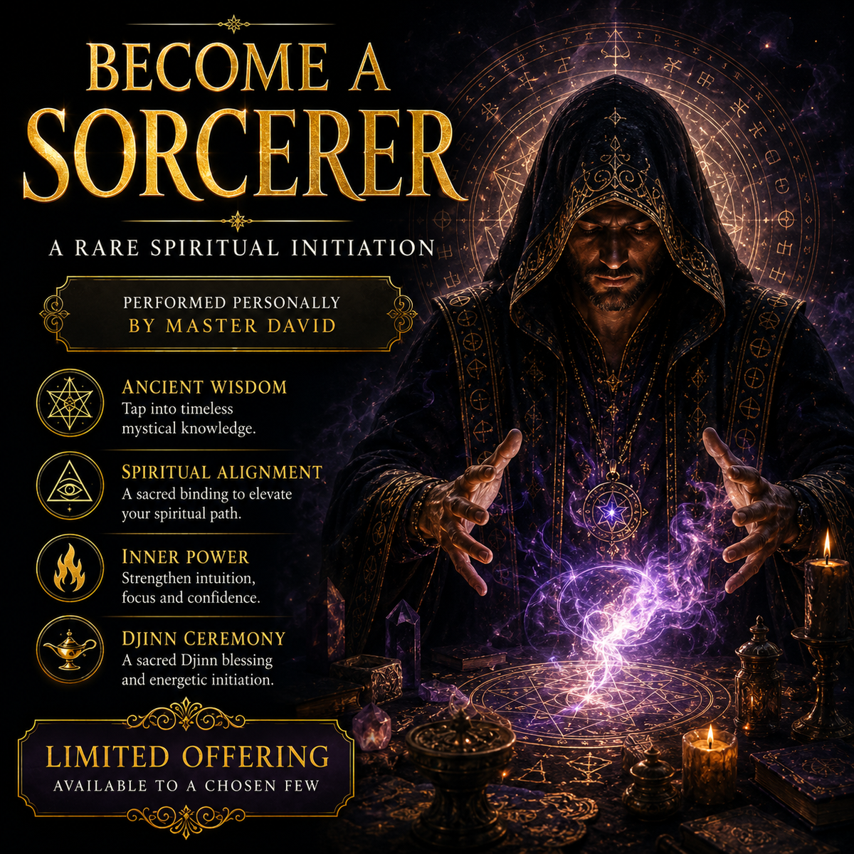 Become A Sorcerer - Direct Binding Of The Highest Realm Of The Magickal Society