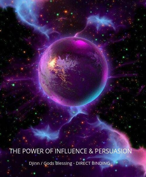 The Power Of Influence & Persuasion Djinn - Gods Blessing, Direct Binding