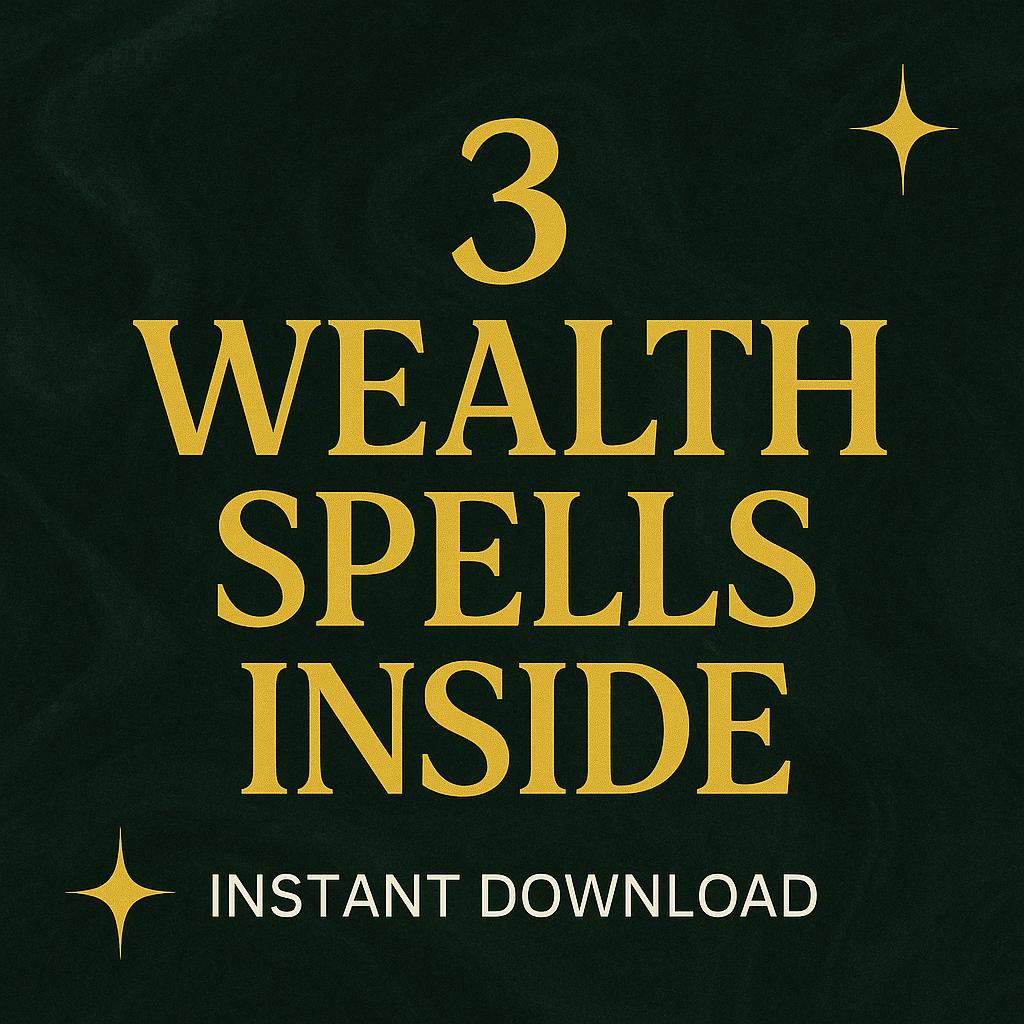 Golden Abundance Spell DIY Package – Attract Wealth & Opportunity Instantly