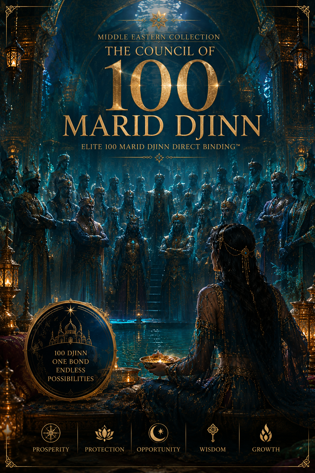 Middle Eastern Collection | The Council of One Hundred Marid Djinn | Elite 100 Marid Djinn