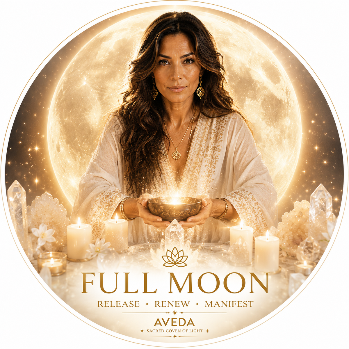 Full moon ritual for manifestation abundance wealth love protection luck success and wish fulfilment spell