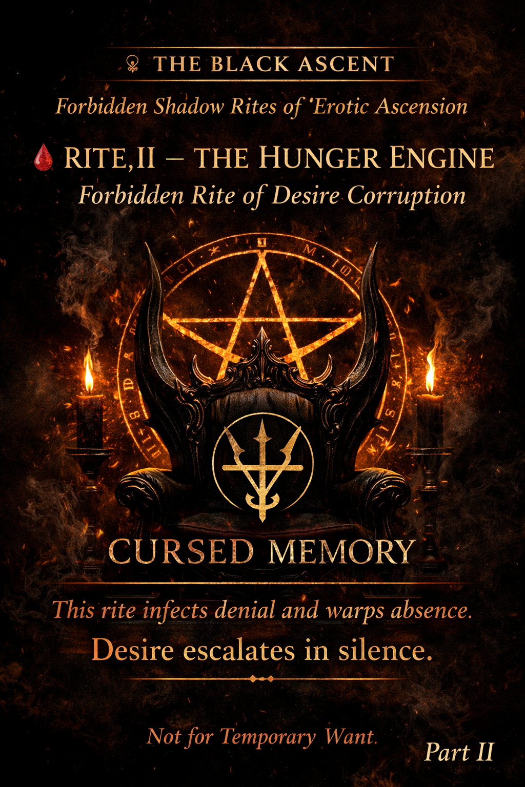 The Black Ascent -Erotic SEXUALLY CHARGED Ascension -RITE II — The HUNGER Engine spell