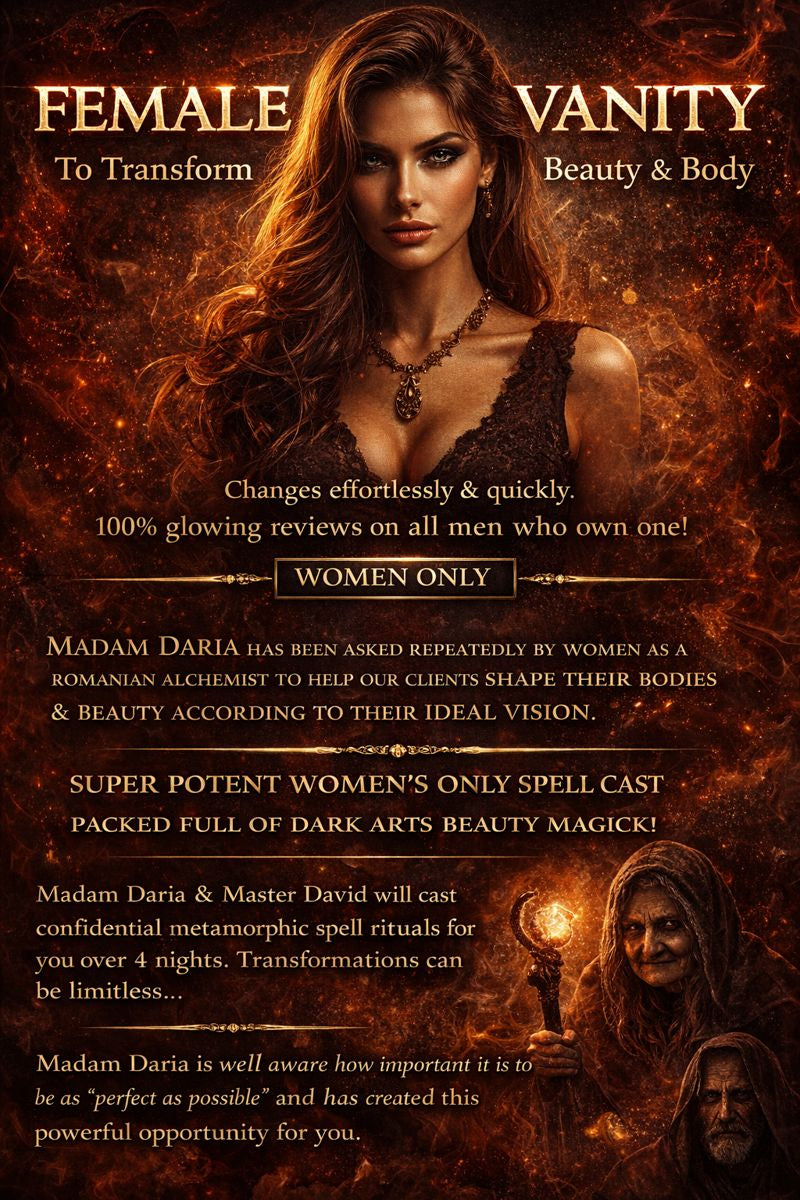 Female Vanity Spell - Change Your Appearance And Sex Appeal