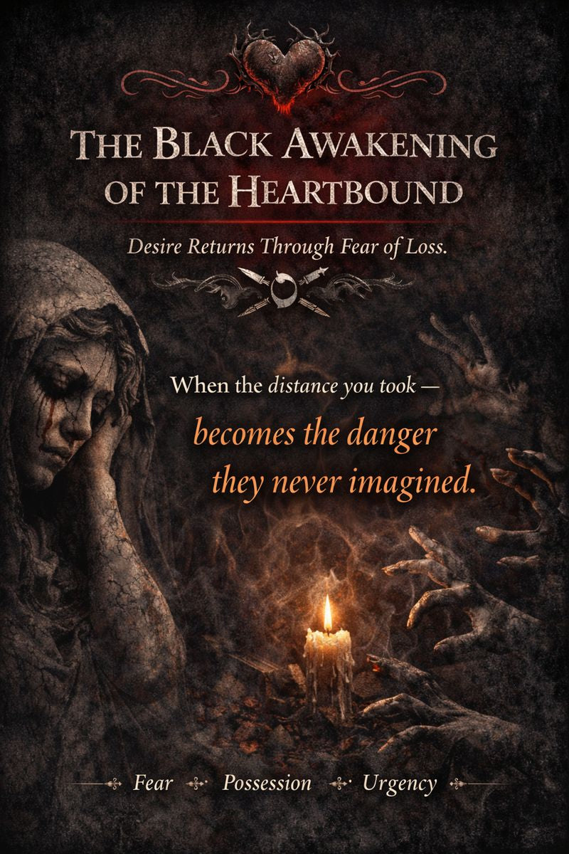 🜂 THE BLACK AWAKENING OF THE HEARTBOUND 🜂  Desire Returns Through Fear of Loss