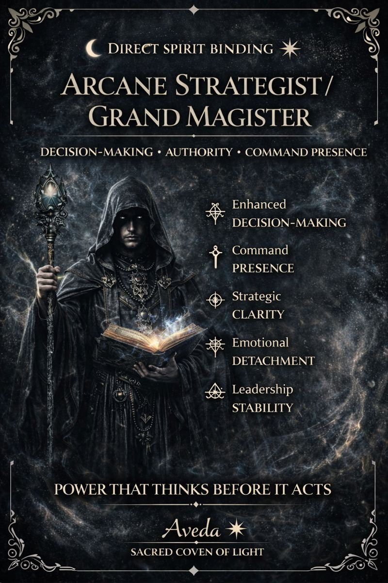 Arcane STRATEGIST / GRAND MAGISTER - Decision-Making • Authority • Command Presence