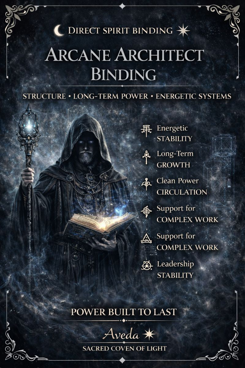ARCANE ARCHITECT BINDING -Structure • Long-Term Power • Energetic Systems