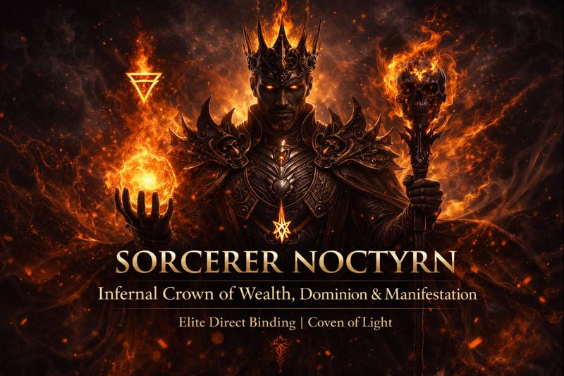 🜂 SORCERER NOCTYRN 🜂 Infernal Crown of Wealth, Dominion, Manifestation