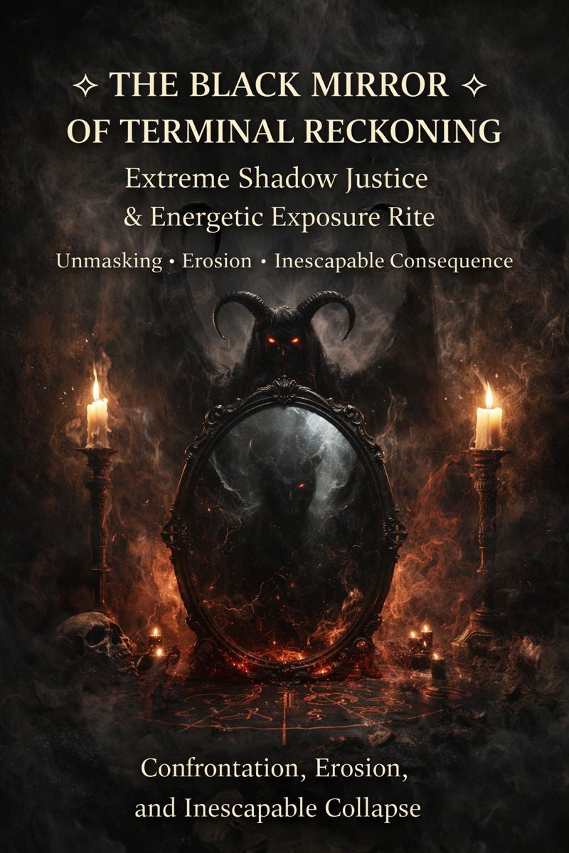 The Black MIRROR Of TERMINAL RECKONING - Extreme Shadow Justice Energetic Exposure Rite