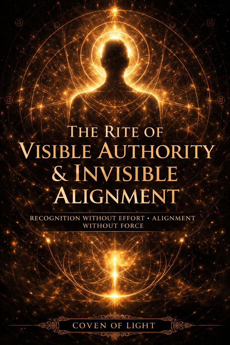 Rite Of VISIBLE AUTHORITY & INVISIBLE Alingment -Recognition Without Effort  - Alignment Without Force