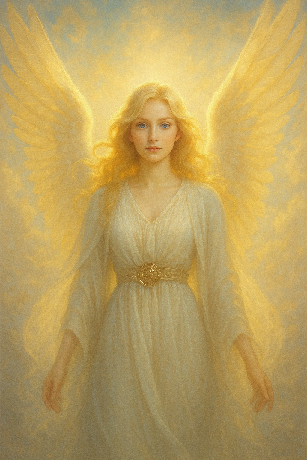 Petra — Celestial Angel of Golden Radiance - Direct Binding Service