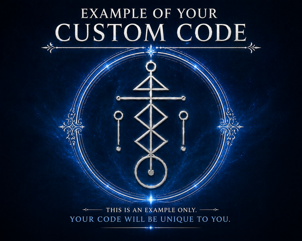 Custom Wealth Code and Money Sigil for Income Increase, Business Growth and Financial Opportunity Activation