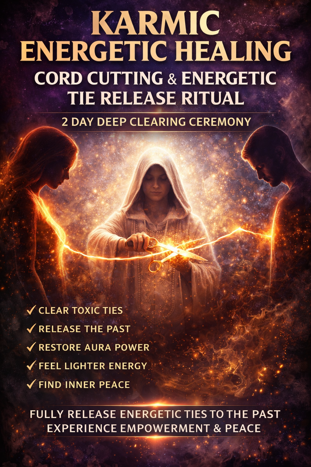 ✨-Karmic  Energetic Healing- Cutting Cords and Ties Cutting