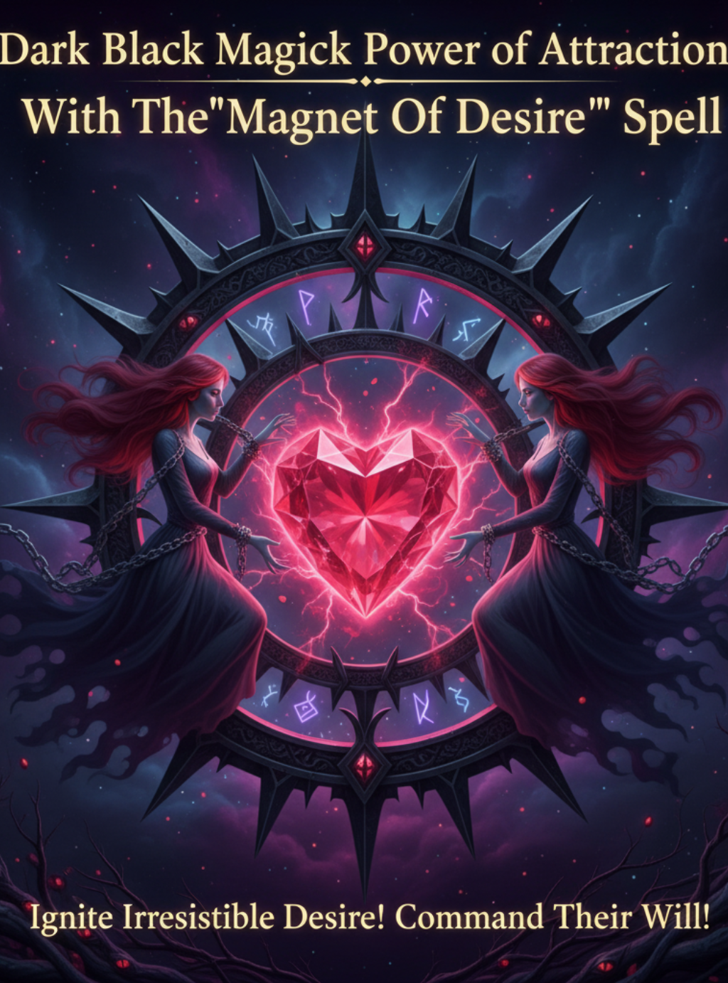 Dark Black Magick Power of Attraction With The "Magnet Of Desire" Spell
