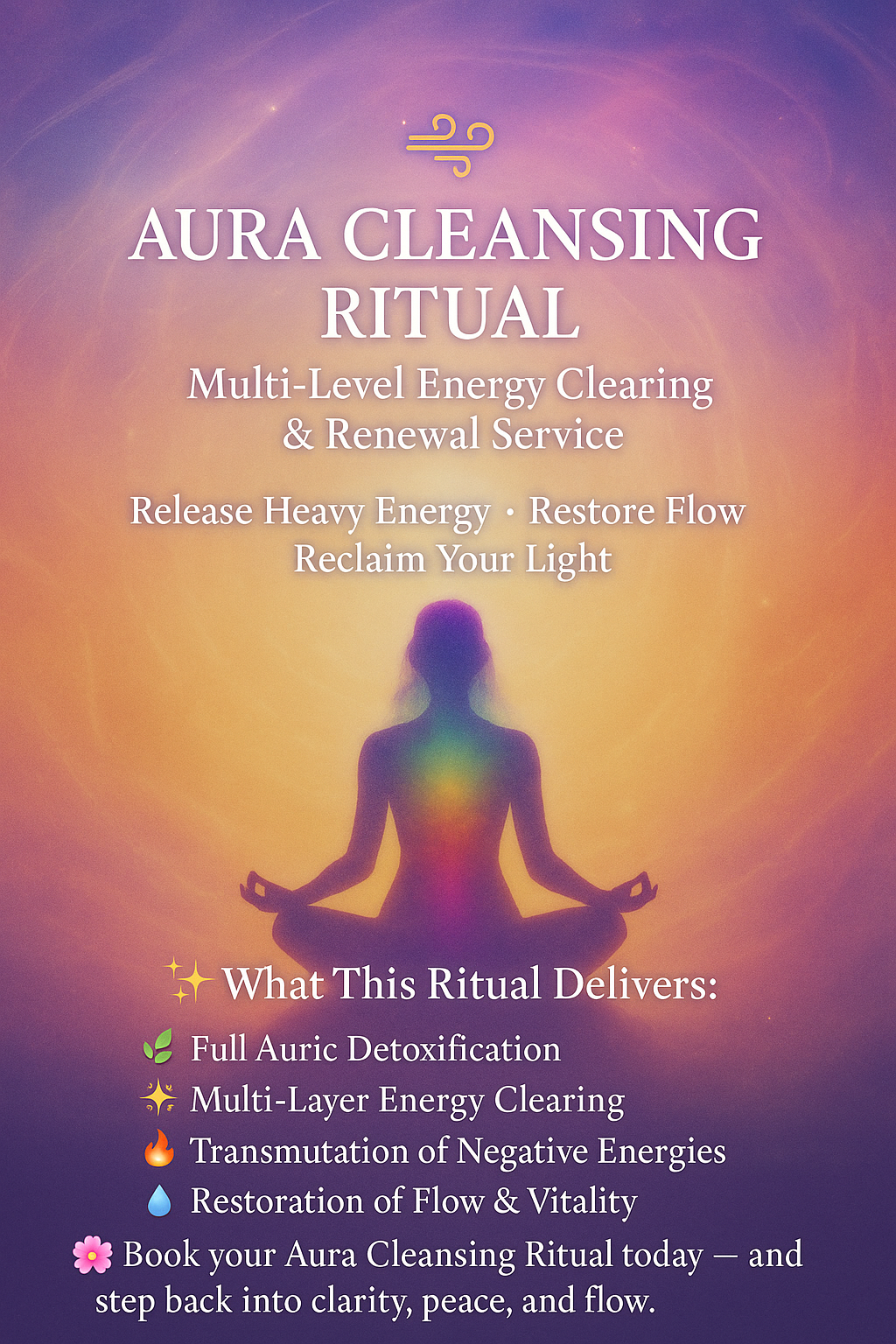 Complete Energetic Cleansing & Aura Reset Service