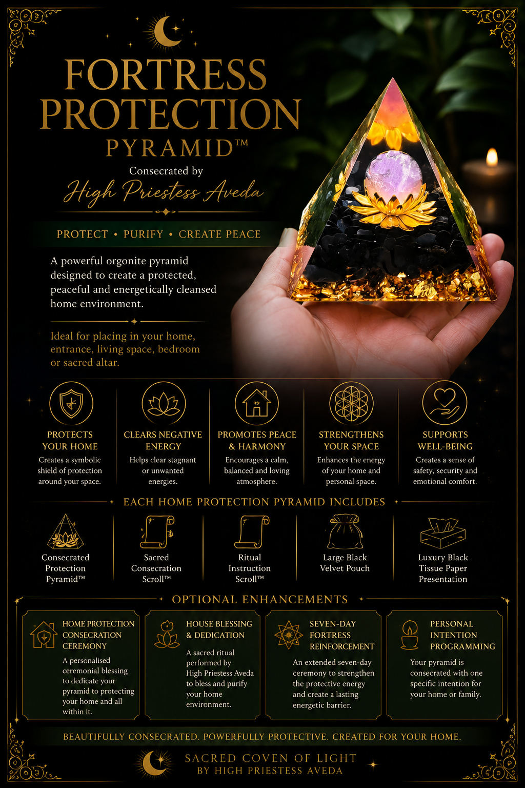 FORTRESS PROTECTION PYRAMID™ Protection • Peace • Sacred Home