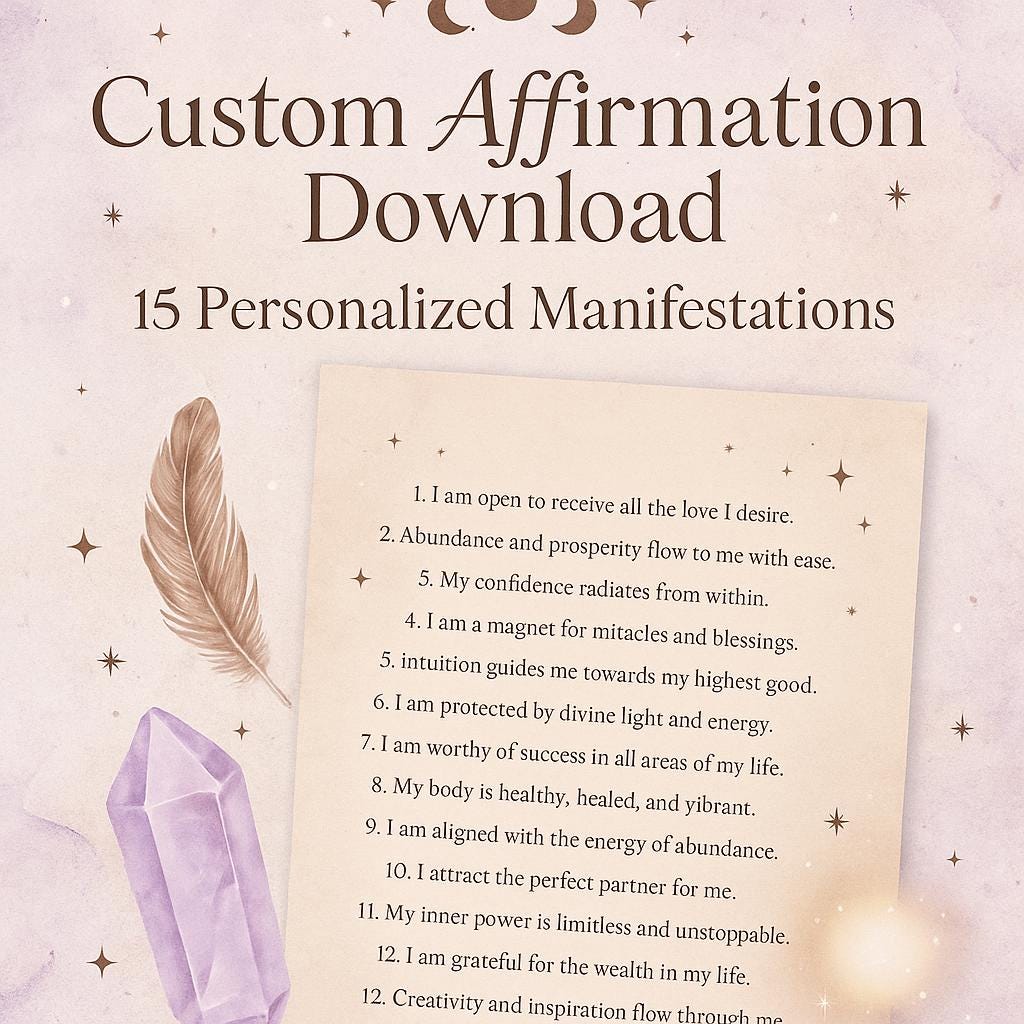 Custom Manifestation Affirmations – 15 Powerful Personalized Affirmations Aligned To Your Desires