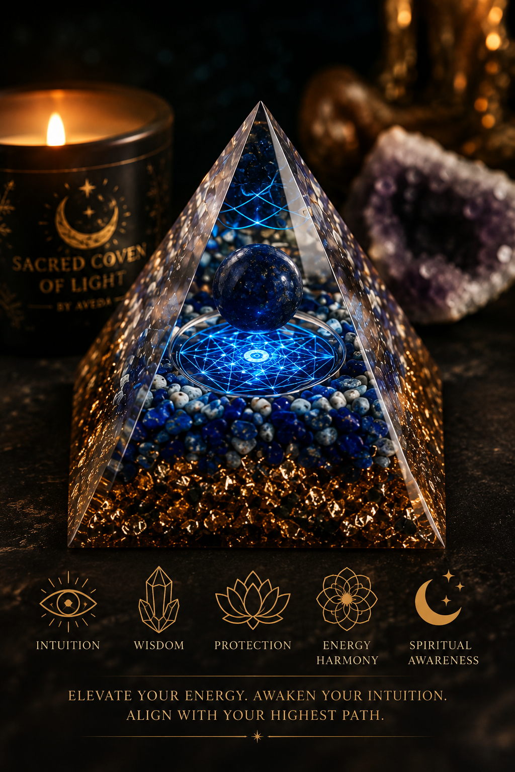 THIRD EYE ACTIVATION Pyramid™  -Open Sacred Doors - Unlock deeper intuition