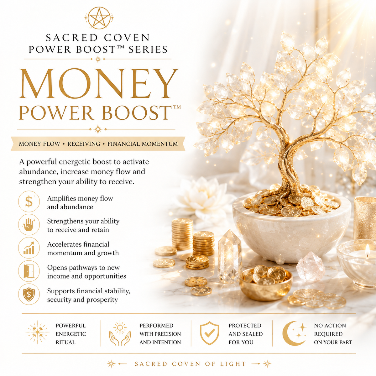 ✦ MONEY POWER BOOST™ ✦ Money Flow • Receiving • Financial Momentum