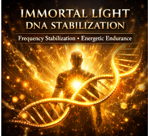 ✨ IMMORTAL LIGHT DNA STABILIZATION Frequency Locking • Energetic Endurance • Long-Term Integration