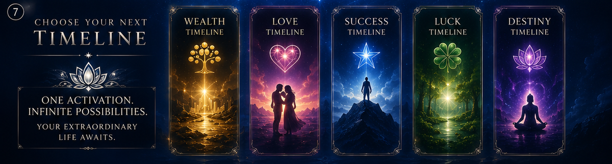 QUANTUM LEAP MIRACLE TIMELINE ACTIVATION™ Reality Shifting • Timeline Jumping • Destiny Activation • Future Self Integration